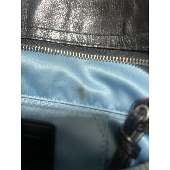 Coach Signature Shoulder Bag-Black and Dark Gray - Picture 11 of 15